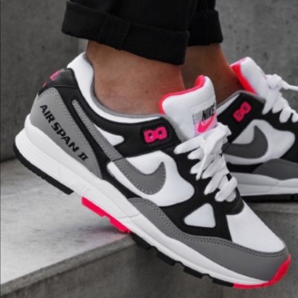 NIKE AIR SPAN II black/dust-solar red white wmns - Picture 4 of 16